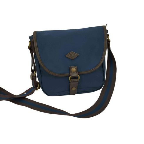 マッキントッシュフィロソフィー MACKINTOSH PHILOSOPHY ACE製 MP 型押し フラップポケット 裏地総柄 レザー パイピング ショルダー バッグ レディース