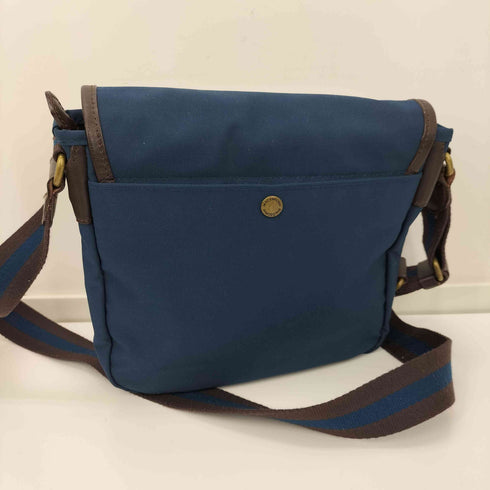マッキントッシュフィロソフィー MACKINTOSH PHILOSOPHY ACE製 MP 型押し フラップポケット 裏地総柄 レザー パイピング ショルダー バッグ レディース