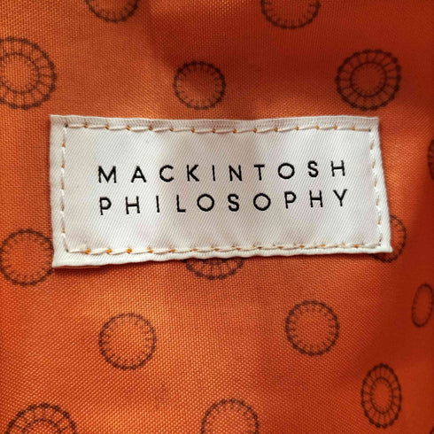 マッキントッシュフィロソフィー MACKINTOSH PHILOSOPHY ACE製 MP 型押し フラップポケット 裏地総柄 レザー パイピング ショルダー バッグ レディース