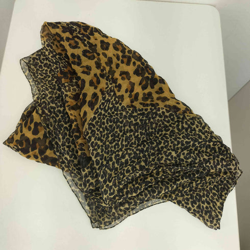 イヴサンローラン Yves Saint Laurent レオパード柄 スカーフ レディース