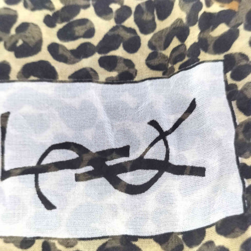 イヴサンローラン Yves Saint Laurent レオパード柄 スカーフ レディース