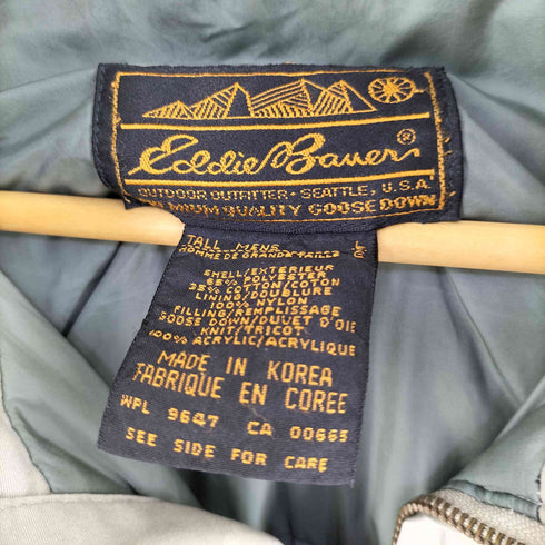 エディーバウアー Eddie Bauer 80s 黒タグ premium quality goose down ダウンジャケット メンズ import:L