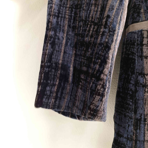 ジョルジオアルマーニ Giorgio Armani イタリア製 BORGO21 シルク混 ベルベット 2B テーラードジャケット メンズ EUR:48