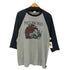 00S anvil ボディ USA製 ハードコア パンク バンド プリント ラグランスリーブ Q/S Tシャツ メンズ import:L