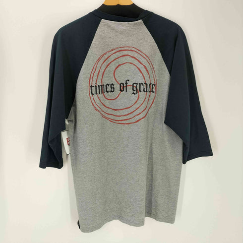 00S anvil ボディ USA製 ハードコア パンク バンド プリント ラグランスリーブ Q/S Tシャツ メンズ import:L