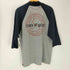 00S anvil ボディ USA製 ハードコア パンク バンド プリント ラグランスリーブ Q/S Tシャツ メンズ import:L