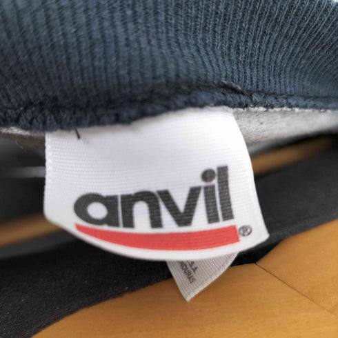 00S anvil ボディ USA製 ハードコア パンク バンド プリント ラグランスリーブ Q/S Tシャツ メンズ import:L