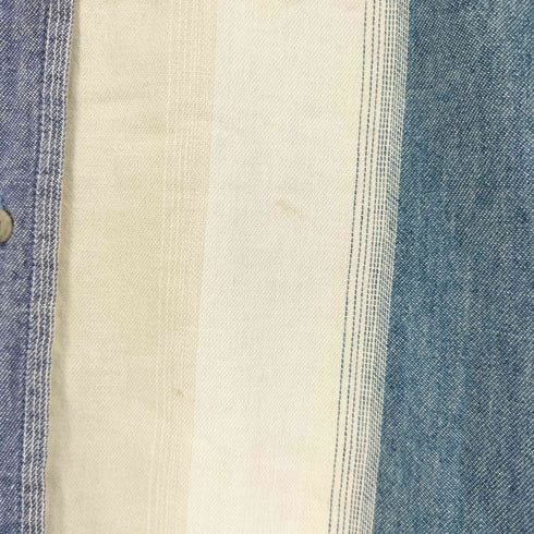 ラングラー Wrangler 80S 切替 マルチカラーストライプシャツ メンズ 18-36