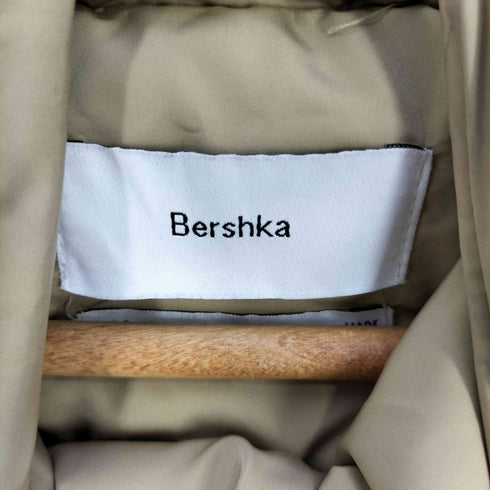 ベルシュカ BERSHKA 裾ドローコード ダブルジップ 中綿ベスト レディース import:S