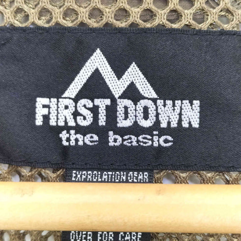 ファーストダウン FIRST DOWN ポリエステル メッシュ切替 フィッシングベスト メンズ import:M
