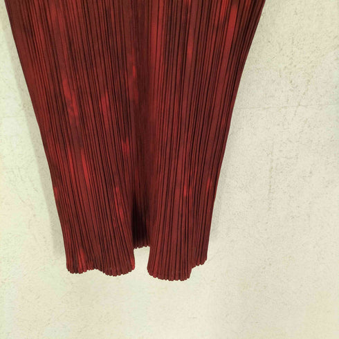 プリーツプリーズイッセイミヤケ PLEATS PLEASE ISSEY MIYAKE 90S 97AW ムラ染め加工 ハイネックプリーツトップス レディース 3