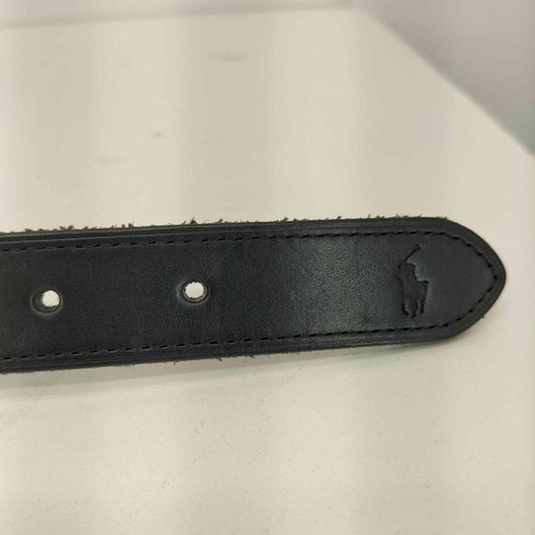 ポロラルフローレン POLO RALPH LAUREN ポロベアデザイン ゴールドバックル ベルト メンズ 36/90