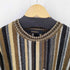 バクラック BACHRACH 90S USA製 マルチカラー3Dニット メンズ import:L