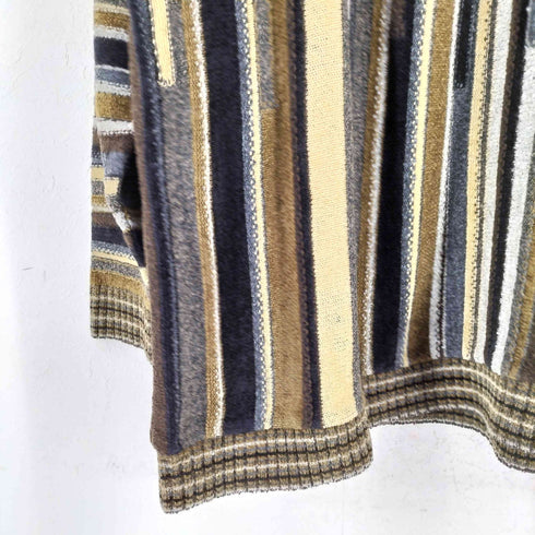 バクラック BACHRACH 90S USA製 マルチカラー3Dニット メンズ import:L