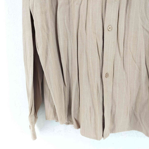 ナノユニバース NANO universe L/S ピンストライプ レギュラーカラー シャツ メンズ JPN:L