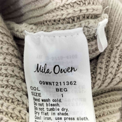 ミラオーウェン Mila Owen リネンブレンド畦編みニットベスト レディース 1