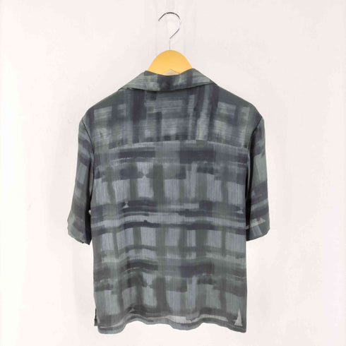 ザラ ZARA S/S アブストラクト プリント シャツ メンズ import:S