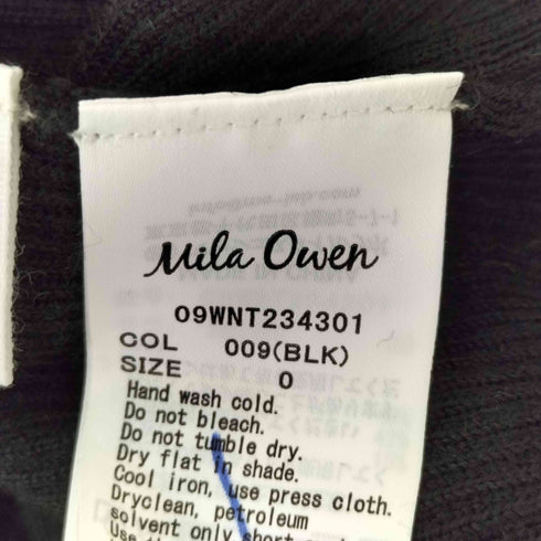 ミラオーウェン Mila Owen タートルネックリブニットトップス レディース 0