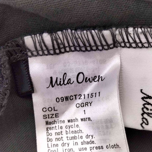 ミラオーウェン Mila Owen 背中あきロングT/シャツ レディース 1