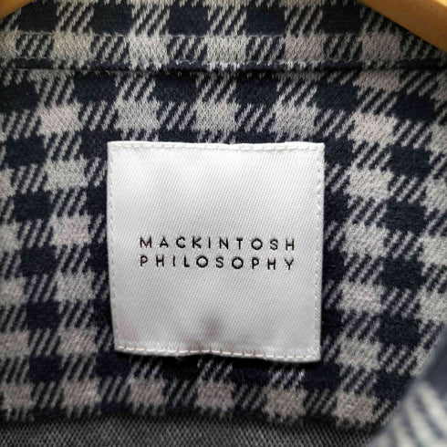 マッキントッシュフィロソフィー MACKINTOSH PHILOSOPHY グレンチェック コットン ネル シャツ メンズ UK:38