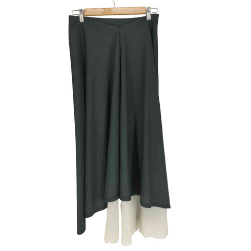 イッセイミヤケ ISSEY MIYAKE レイヤードデザインマキシスカート レディース