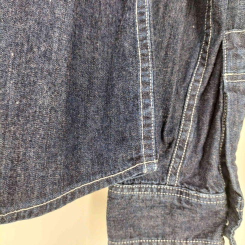 クラクトワークス Cluct Works 日本製 ピンタック デニム シャツ メンズ JPN:L