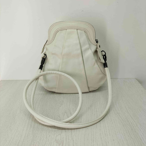 バーバリーブルーレーベル BURBERRY BLUE LABEL プレートロゴ レザーショルダーバッグ レディース