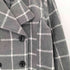 MOTIFS ブロックチェック メルトン ピーコート レディース