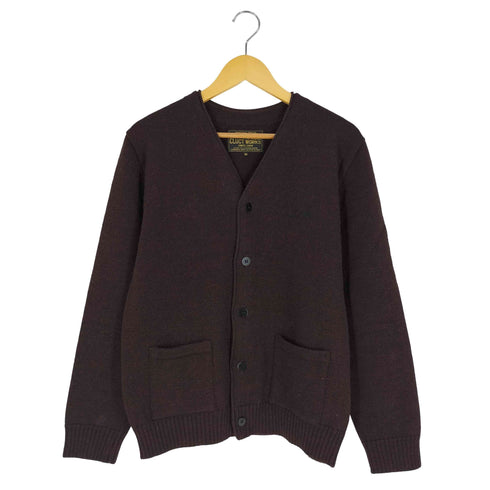 クラクトワークス Cluct Works Luck 刺繍 レザーエルボーパッチ カーディガン メンズ JPN:M