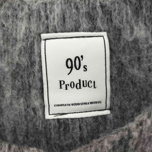 90's Product シルバーボタン シャギージャケット レディース