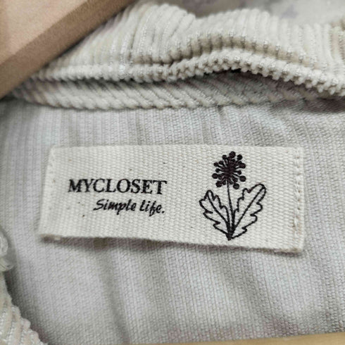 MY CLOSET フード付きコーデュロイコート レディース
