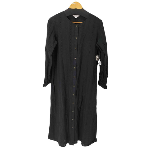 マウジー moussy EYELET NOCOLLAR LONG SHIRT レディース FREE