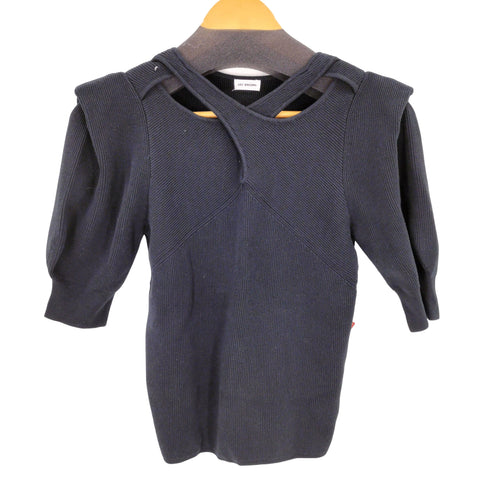 リリーブラウン Lily Brown クロスオープンニットトップス レディース ONE SIZE