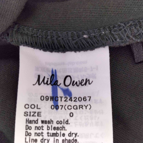 ミラオーウェン Mila Owen センターバックシームグラフィックT レディース 0