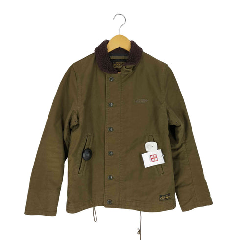 クラクトワークス Cluct Works 裾ロゴパッチ 襟ボア ドローコード 裏地キルティング N-1 デッキジャケット メンズ JPN:M