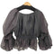 ナチュラルビューティーベーシック NATURAL BEAUTY BASIC 25SS シアーギャザーペプラムブラウス レディース JPN:M
