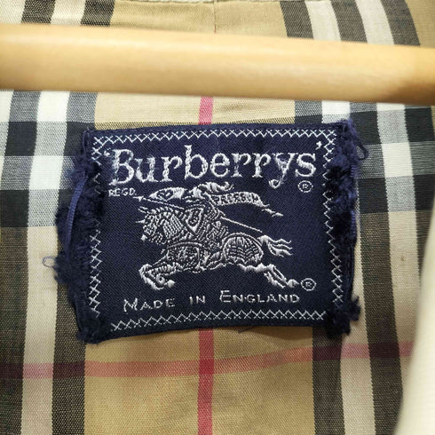 バーバリーズ BURBERRYS MADE ENGLAND 裏地ノヴァチェックステンカラーコート 1枚袖 メンズ