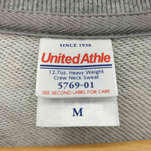 ユナイテッドアスレ UNITED ATHLE 7ession キャラクタープリント クルーネック スウェット トレーナー メンズ M