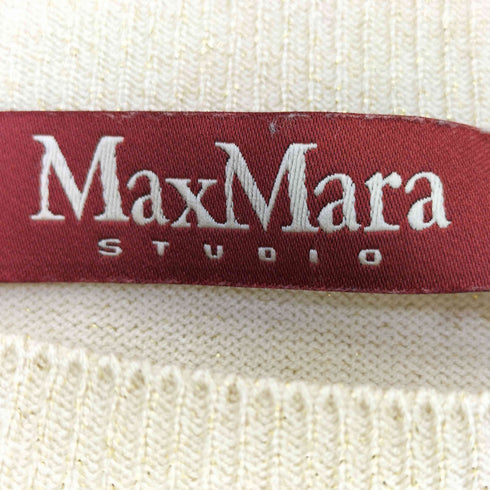マックスマーラ MAX MARA studio ラメ クルーネックニットソー レディース