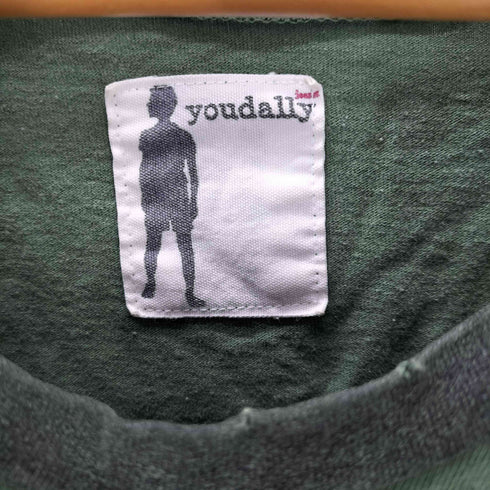 youdally バンド フォト プリント Uネック L/S Tシャツ レディース FREE