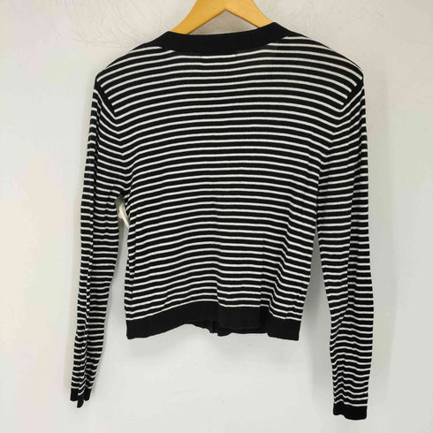 スナイデル snidel 金ボタンボーダーニットカーディガン レディース ONE SIZE