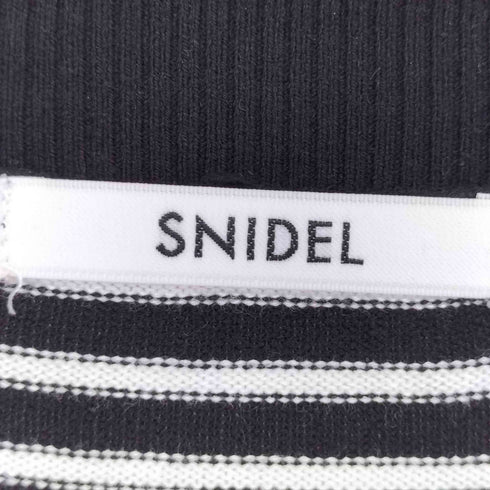 スナイデル snidel 金ボタンボーダーニットカーディガン レディース ONE SIZE