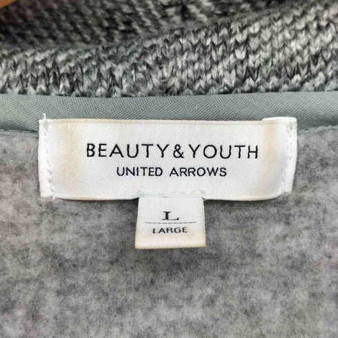 ビューティーアンドユースユナイテッドアローズ BEAUTY & YOUTH UNITED ARROWS セーターフリース レイズドネック パーカー メンズ JPN:L