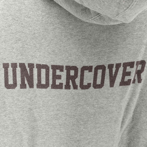 アンダーカバー UNDERCOVER 18AW WE ARE INFINITE期 袖 ワッペン付き プリント カレッジ オーバーサイズ フーディー パーカー メンズ JPN:1