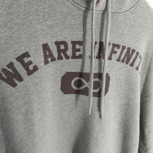 アンダーカバー UNDERCOVER 18AW WE ARE INFINITE期 袖 ワッペン付き プリント カレッジ オーバーサイズ フーディー パーカー メンズ JPN:1