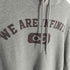アンダーカバー UNDERCOVER 18AW WE ARE INFINITE期 袖 ワッペン付き プリント カレッジ オーバーサイズ フーディー パーカー メンズ JPN:1