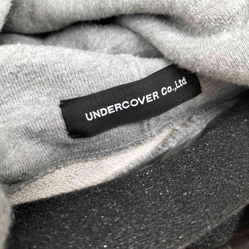 アンダーカバー UNDERCOVER 18AW WE ARE INFINITE期 袖 ワッペン付き プリント カレッジ オーバーサイズ フーディー パーカー メンズ JPN:1