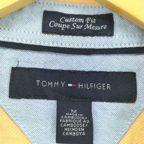 トミーヒルフィガー TOMMY HILFIGER CUSTOM FIT 刺繍ロゴ ポロシャツ メンズ import:M