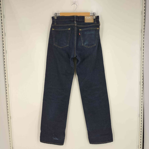 クラクトワークス Cluct Works 日本製 ロゴパッチ ストレート デニム パンツ メンズ 32
