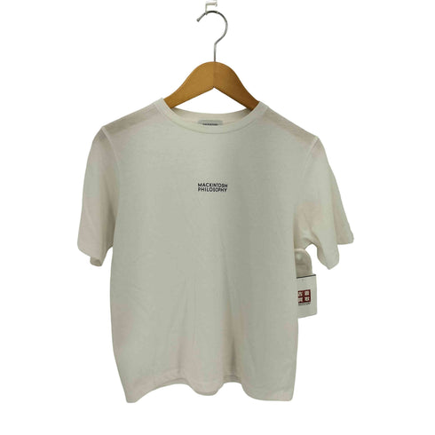 マッキントッシュフィロソフィー MACKINTOSH PHILOSOPHY フロントロゴプリント クルーネック半袖Tシャツ カットソー レディース 38